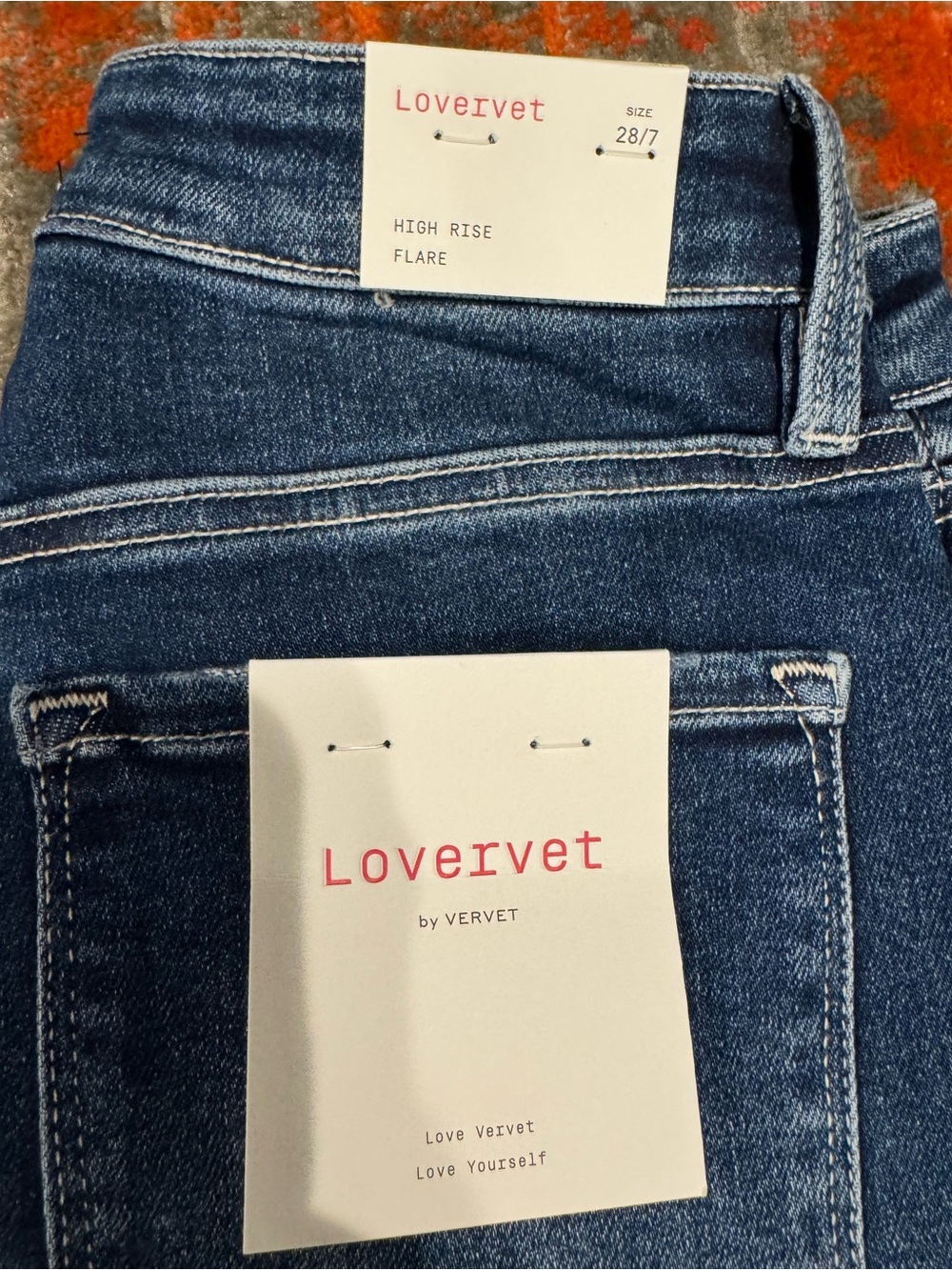 New Lovervet by Vervet High Rise Flare Jeans - Picture 6 of 8